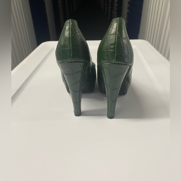Bamboo Green Heel Pump - Picture 5 of 8